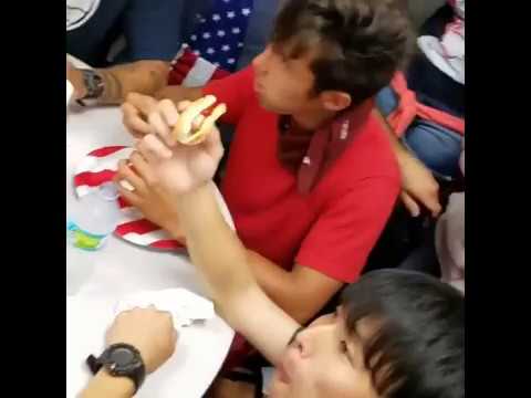 4th of July Hot Dog-Eating Contest at the Connect English, La Jolla Campus