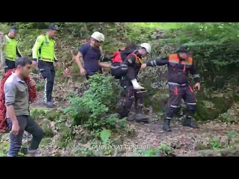 Lerik rayonunun Sivəkəran kəndi ərazisində bir nəfərin dərəyə yıxılaraq köməksiz vəziyyətdə qalması