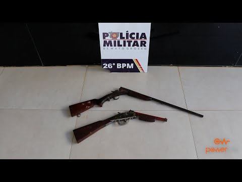 Ação da PM em Santa Rita do Trivelato/MT prende foragido e apreende armas ilegais; Veja vídeo