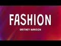 Britney Manson - FASHION (Lyrics)