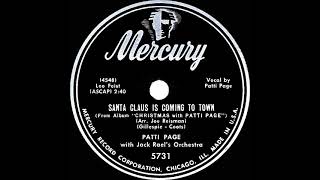 1951 Patti Page - Santa Claus Is Coming To Town