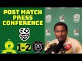 Mamelodi Sundowns 1-2 Orlando Pirates | Coach Rhulani Mokwena’s post match presser | Nedbank Cup