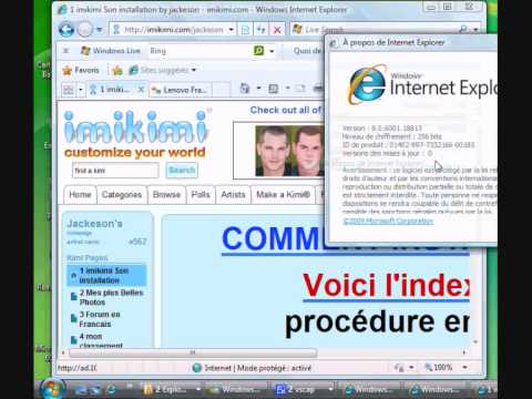 comment trouver version internet explorer