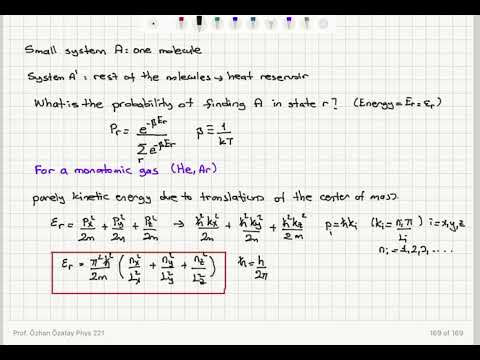 Week 6-7 Mean Energy of an Ideal Gas-1