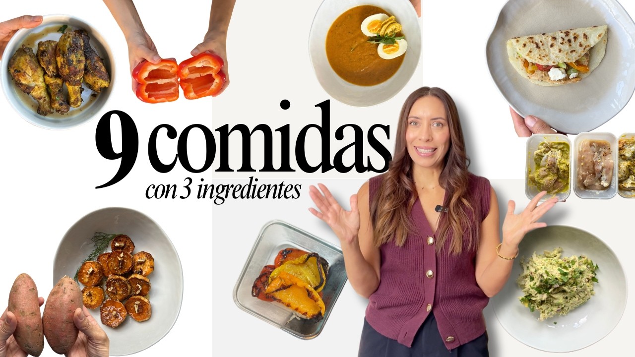 In 1 hour. Healthy weekly menu with ONLY 3 ingredients | Meal Prep