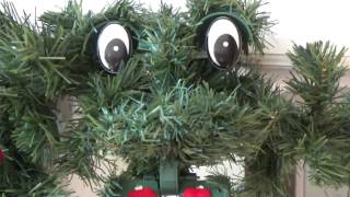 Gemmy Animated "Glady's Garland & The Tips" (Singing Garland Trio) (Rare)