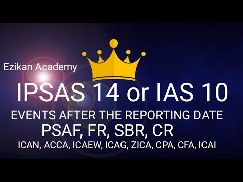IAS 10 Events after the Reporting Period