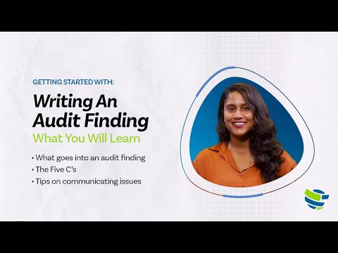 Getting Started With: Writing an Audit Finding