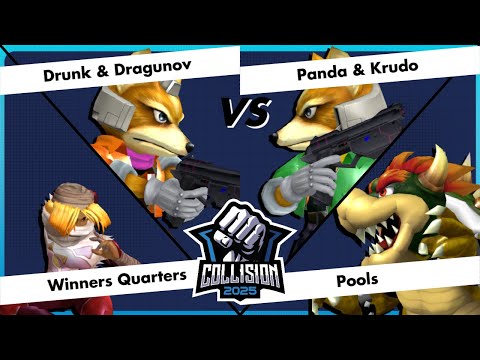 Collision 2025 - Drunk / Dragunov vs Panda / Krudo - Pools - Winners Quarters - SSBM Doubles