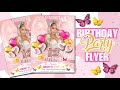 HOW TO MAKE A CUTE BIRTHDAY FLYER FOR FREE ON YOUR PHONE