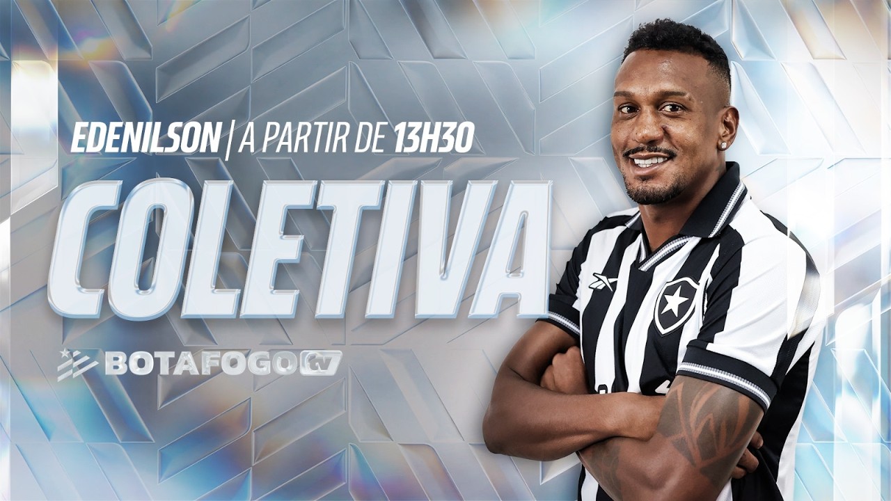 AO VIVO | Botafogo apresenta oficialmente volante Edenílson