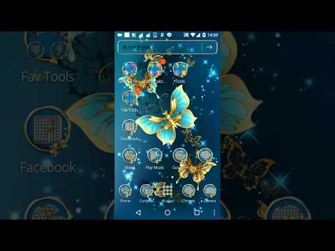 Golden Butterfly Theme & Lock Screen Video