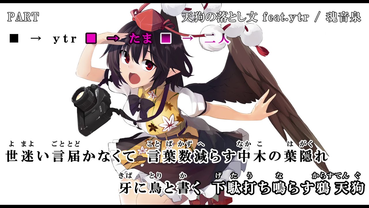 【東方ニコカラ】　天狗の落とし文　feat.ｙｔｒ　【魂音泉】