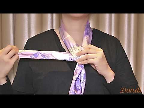 Stylish ways to tie a Hermes Silk Scarf