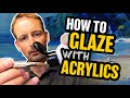 How To Glaze With Acrylics