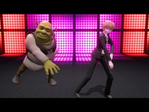 [mmd] byakuya togami x shrek - WAP (EXPLICIT!!!!)
