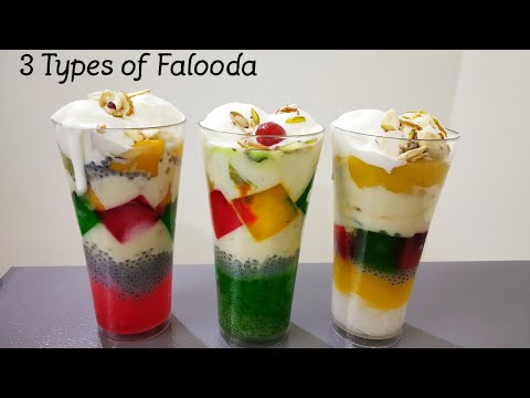 3 Types Of Instant Rabri Falooda | Easy & Tasty Falooda Recipe | ३ तरीके का फालूदा बाजार से बेहतर। Video