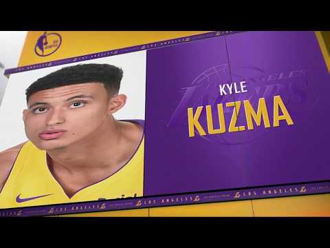 Kyle Kuzma With the Crazy Spin Move   Jazz vs Lakers   October 10, 2017   2017 NBA Preseason