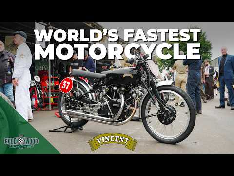 The Holy Grail of motorcycles | 1950 Vincent Black Lightning | Goodwood Revival