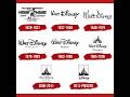 Evolution Of Logos Film Movie Tvshow Cinema Cinematic Disney Warnerbros Logo