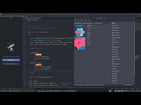 ArcoLinux : 2344 How to create an Arc theme with your own color accent