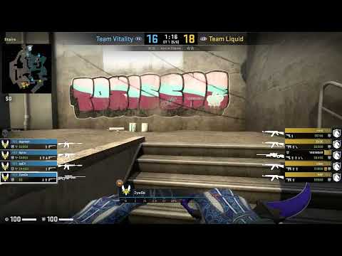 Round 35 Solo Play ZywOo   Vitality vs Liquid