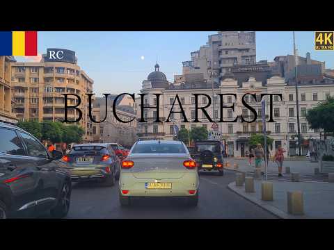 4K City Drive Bucharest Romania București 4K