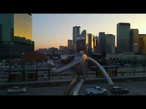 DALLAS Texas Skyline GOLDEN HOUR Footage (Ultra HD 4K)