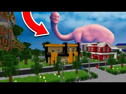 APARECE el MONSTRUO de TALASOFOBIA en la CIUDAD de PLATANOVILLA en MINECRAFT 😱