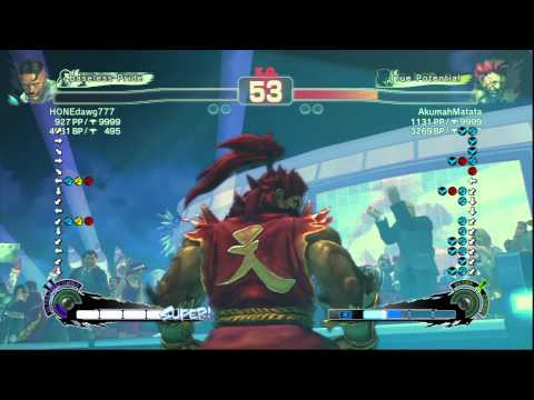 SSF4AE AkumahMatata X iim83man Ranked Matches On XBL HD