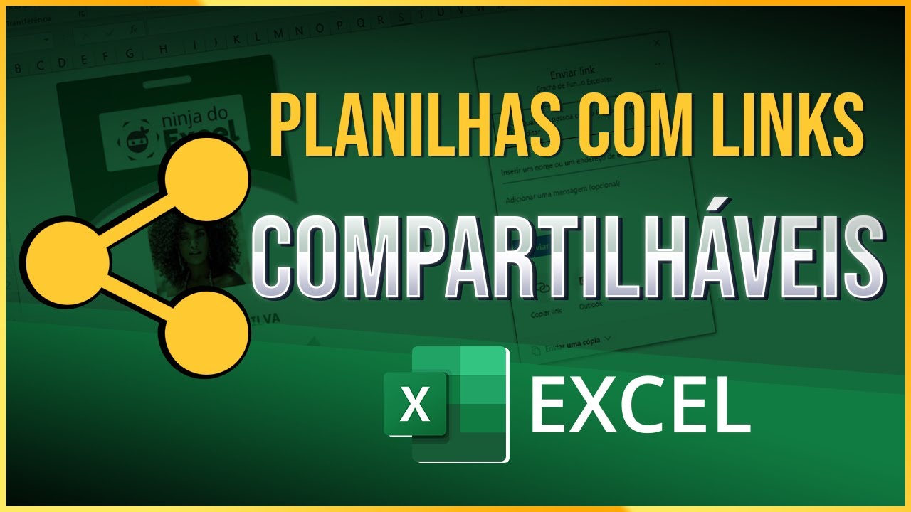 Como COMPARTILHAR PLANILHA DE EXCEL com Outras Pessoas - Links Compartilháveis