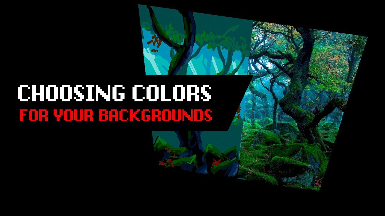 Choosing colors for your Pixel Art Backgrounds