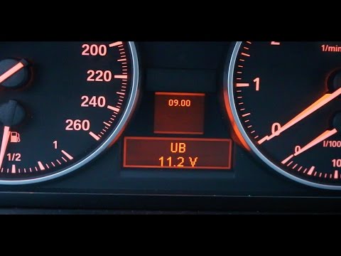 Afisare voltaj baterie pe bord Bmw E90 seria 3