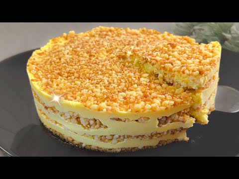 Sie haben noch nie einen so leckeren Plombir-Kuchen gegessen! Auf einer Pfanne in 5 Minuten