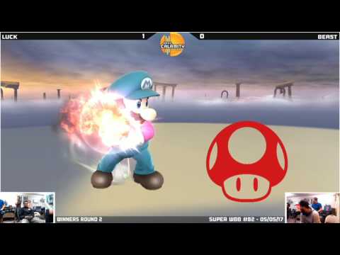 WBB #82  Beast (Mario) vs Luck (Blue Mario)   Winners Round 2   Smash 4 Singles