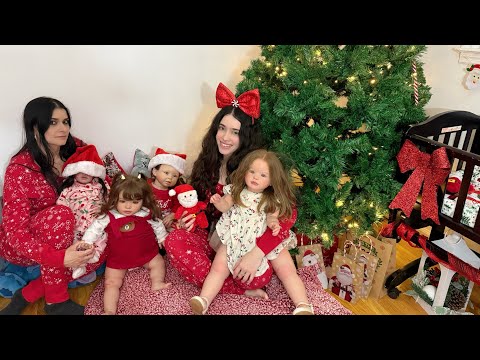 CHRISTMAS SLEEPOVER WITH 3 REBORN TODDLERS + WE HAVE A GUEST (CEILA) WE WATCHED A MOVIE, ATE, AND...