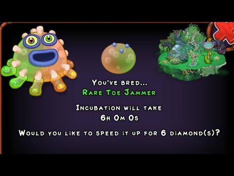 MY SINGING MONSTERS | I GOT RARE TOE JAMMER ON WATER ISLAND