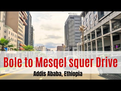 Driving from Bole to Meskel Square | Addis Ababa in Motion