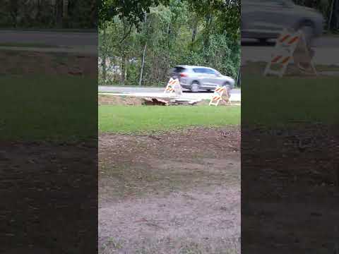 Closed Sidewalk On Carver Road, Griffin, GA