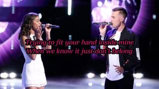 Aliyah Moulden & Hunter Plake - Let It Go (The Voice Performance) - Lyrics