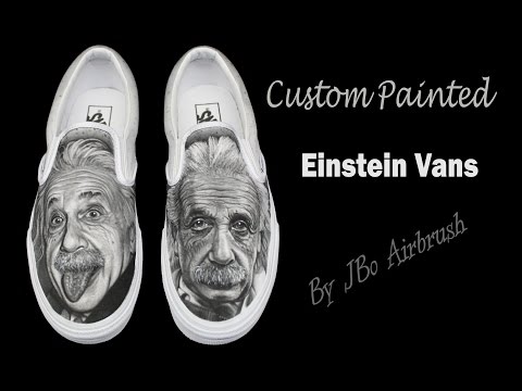 Video Thumbnail of Einstein Shoes; Airbrush Process
