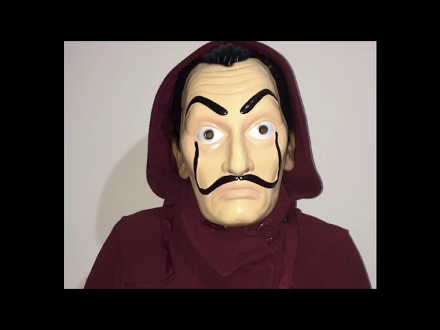 Vídeo relacionado con Conjunto de disfraz de Dali - Set 3 en 1 - con máscara Dalí, mono rojo unisex, rifle hinchable para Halloween, carnaval como disfraz para hombres y mujeres (180-200 cm)
