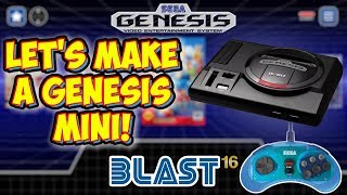 Let's Make A Sega Genesis Mini Replica! Blast 16 Raspberry Pi Build Tutorial