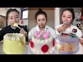 The most delicious Cream Cakes​ | Yummy ASMR Chinese Mukbang Cake Eating | Cake Eating Challenge