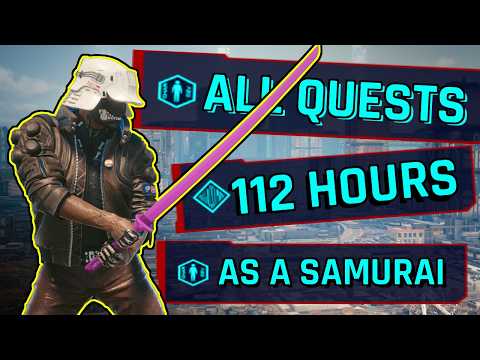 Can I Beat all quests in Cyberpunk 2077's Very Hard Difficulty as a Samurai?! | Cyberpunk Challenge!