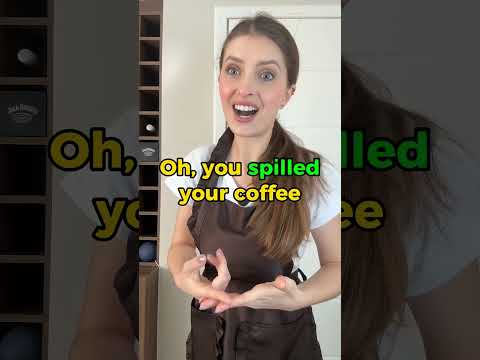 Trying to have some coffee ☕️ #englishtips #learnenglish