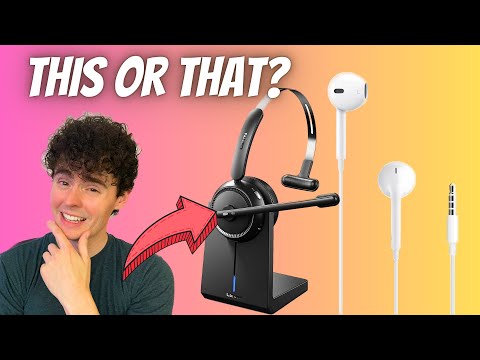 Apple EarPods Headphones (3.5mm) vs LEVN Wireless Headset for Work (Comparison Review)