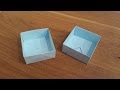 How To Make A Paper Box Origami