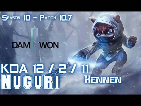 DWG Nuguri KENNEN vs VLADIMIR Top - Patch 10.7 KR Ranked