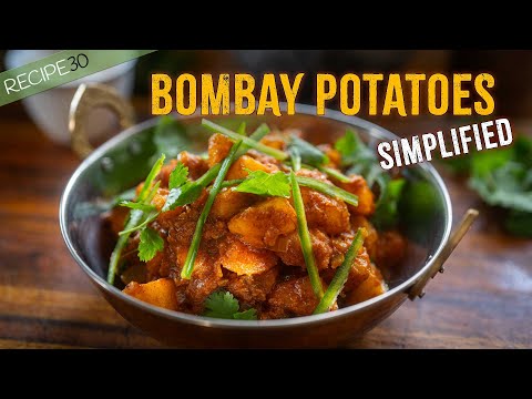 Bombay Potatoes - Tasty Curried Potatoes Indian Style